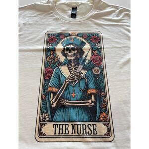 The Nurse Tarot Card Tshirt Cream